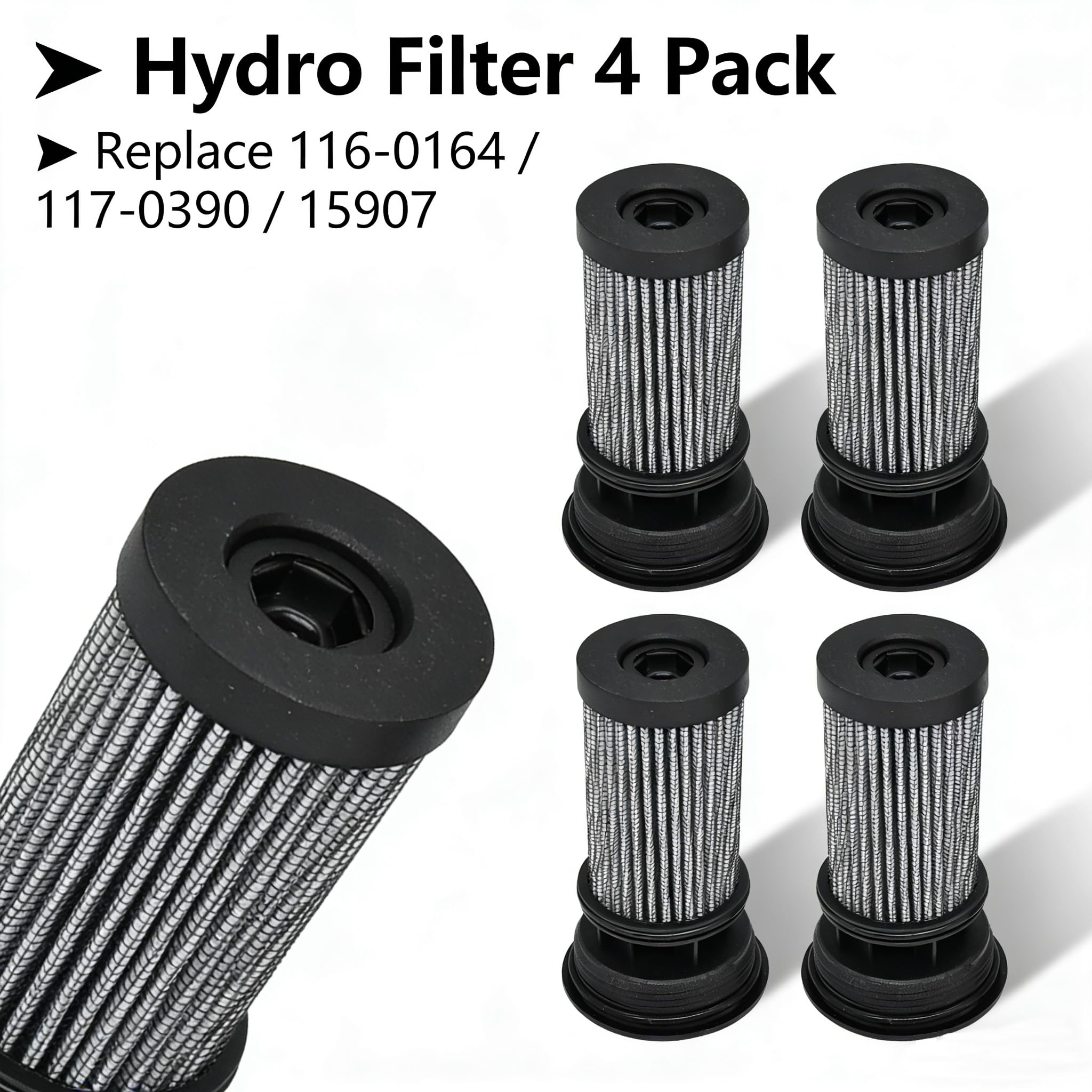 Amazon.com: Meckparts 4Pcs 116-0164 Hydro Filters 117-0390 15907